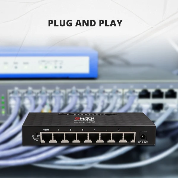 MATCH LB-Link BL-SG1008 8 Port Gigabit Ethernet Switch 3
