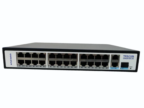 Tricom AI POE Switch 16(100)+2(1000)+1 SFP PORT