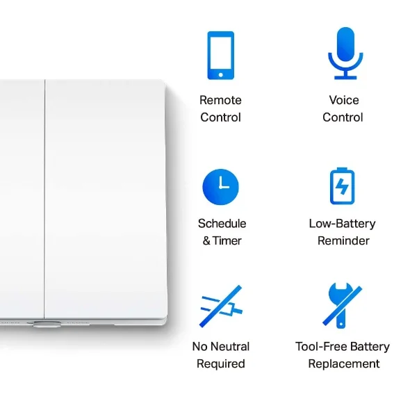 Smart Light Switch Tapo S220 2-Gang 1-Way 2