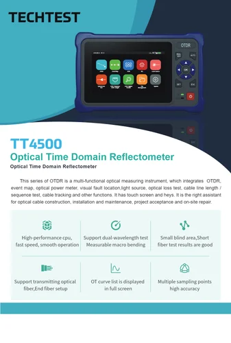 Techtest TT4500 OTDR – Dual Wavelength Optical Time Domain Reflectometer 2