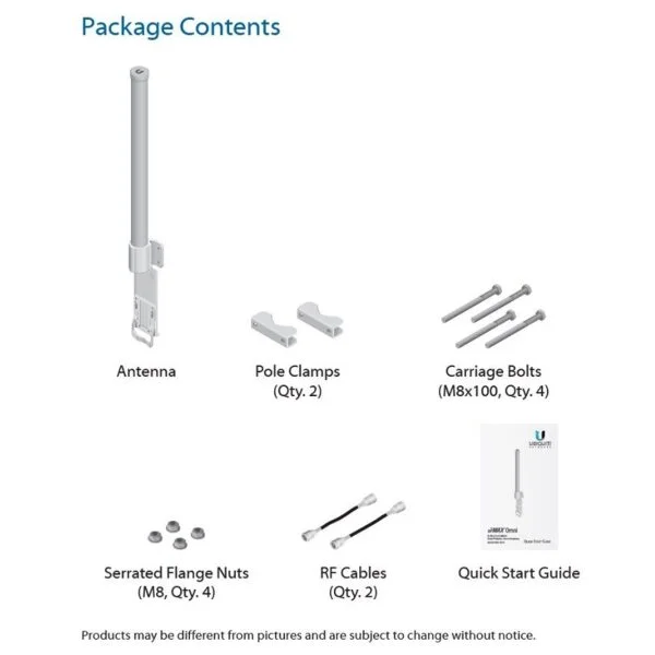 Ubiquiti Antenna AMO-5G13 – airMAX 5GHz 13dBi Omni 2×2 MIMO Antenna 3