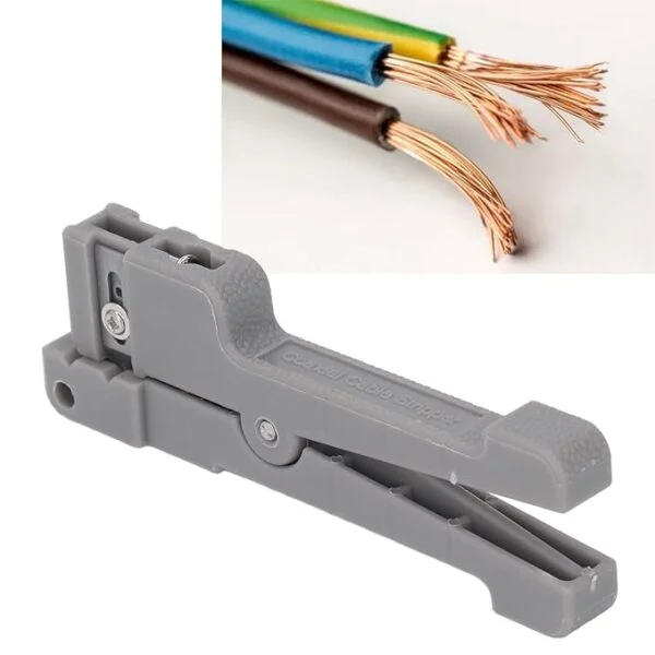 Coaxial Cable Stripper, 45-163 Fiber Optic Jacket Stripper Coaxial Stripper Cable Stripping Cutter Tool Wire Stripping Tool, Wire Strippers 6