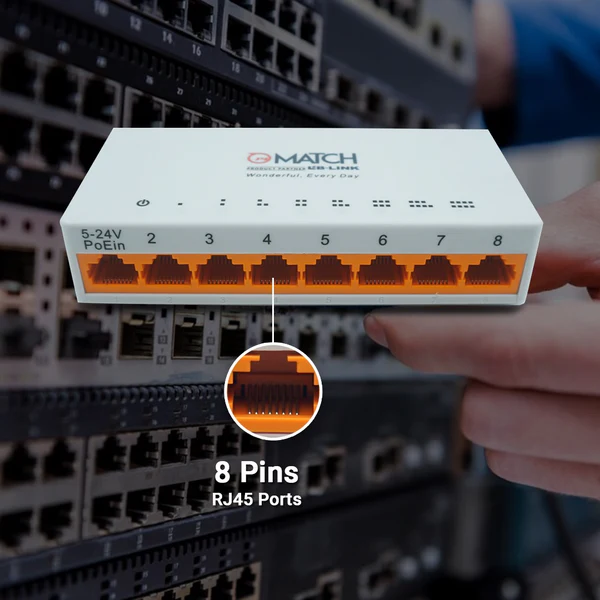 MATCH LB-Link BL-SF801P 8 Port Ethernet Switch 5