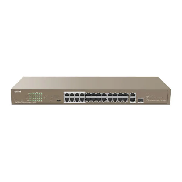 Tenda TEF1126P-24-250W 24FE+2GE/1SFP Rackmount Switch