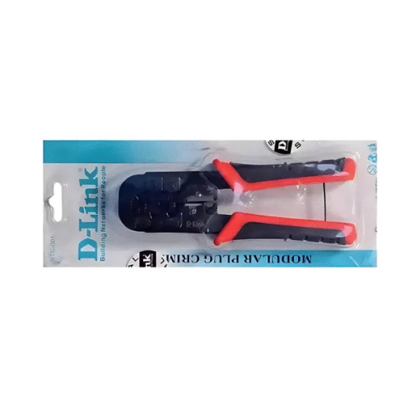 D-Link NTC-001 Crimping Tool – Network Cable Crimper for RJ45, RJ12, RJ11 Connectors, Durable Steel Frame, Comfortable Grip