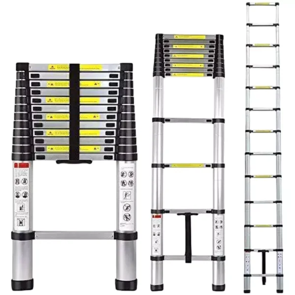 Telescopic Aluminium Ladder – 4.4m (14.43 ft), Portable, Foldable & Multipurpose 5