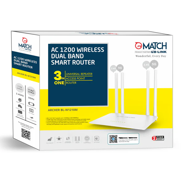 Match LB-Link BL-W1210M Dual-Band Router- AC 1200Mbps 5