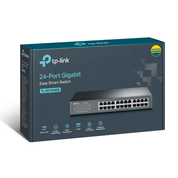 TP-Link TL-SG1024DE – 24-Port Switch with Gigabit Speed, VLAN, QoS, IGMP Snooping & Energy-Efficient Design 4