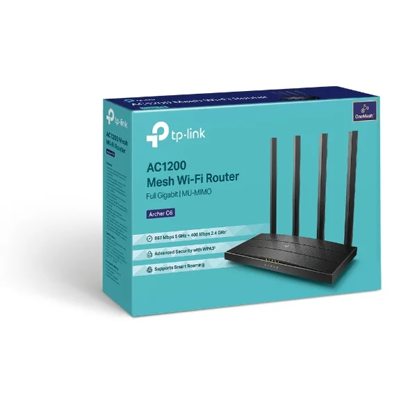 TP-Link Archer C6 AC1200 Wireless MU-MIMO Dual Band Router 6