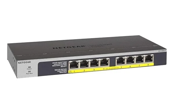 NETGEAR (GS108LP) 8-Port Gigabit Ethernet PoE+ Unmanaged Switch with FlexPoE (60W) 5