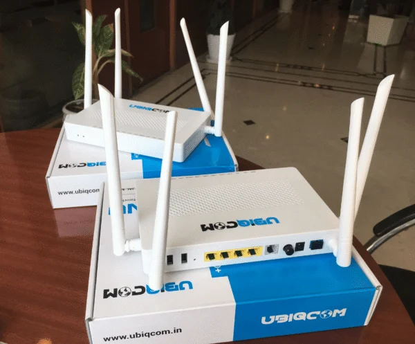 UBIQCOM UB5041 GVWD+ XPON Dual Band Router | 1GE + 3FE + 1 POTS + 2 USB | Dual-Mode FTTH ONT with Mediatek Chipset 3