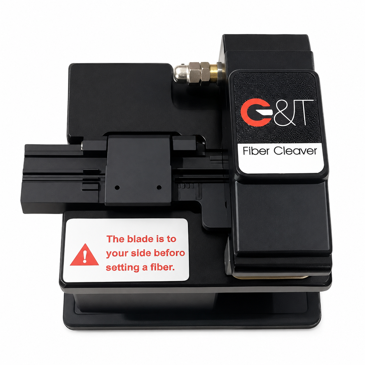 G&T Fiber Cleaver Cutter – High Precision Optical Fiber Cutting Tool with 12 Surface Blade | 90° Angle Cleaver for Single Core, Single Mode & Multimode Fiber