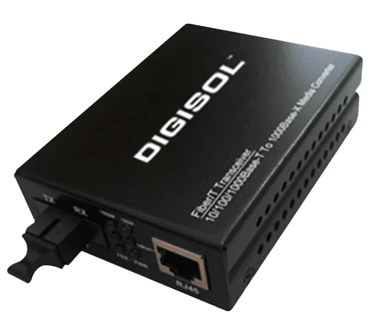 Digisol DG-MC6123S-PT – 1000Base-T Single Fiber Media Converter