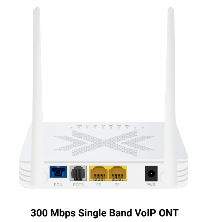 Maxxtek N300 GPON ONT EC2121X | Single Band WiFi Router with Voice Port