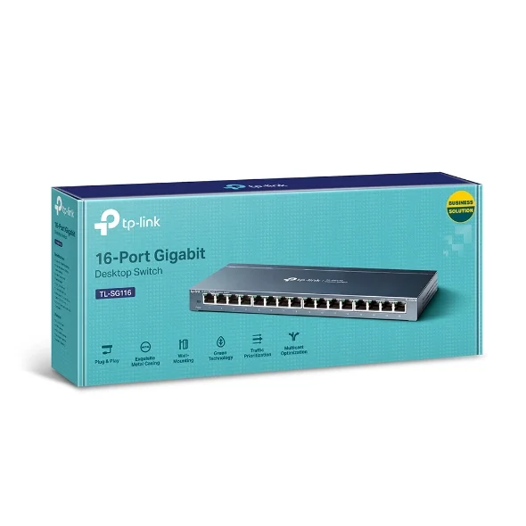TP-Link TL-SG116 16-Port Gigabit Desktop Switch 3