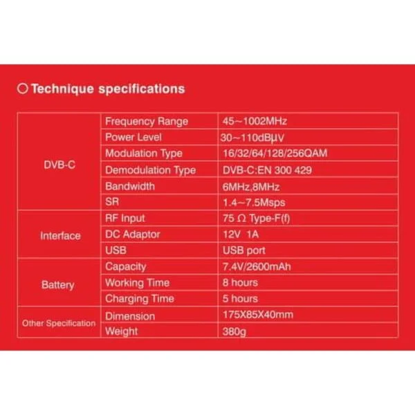 DB METER Solid SF-765 Cable TV dB Meter 3