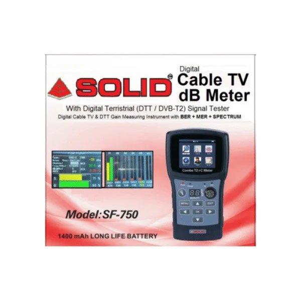 DB METER SOLID SF-750 T2+C Combo (BER+MER) dB Meter 3