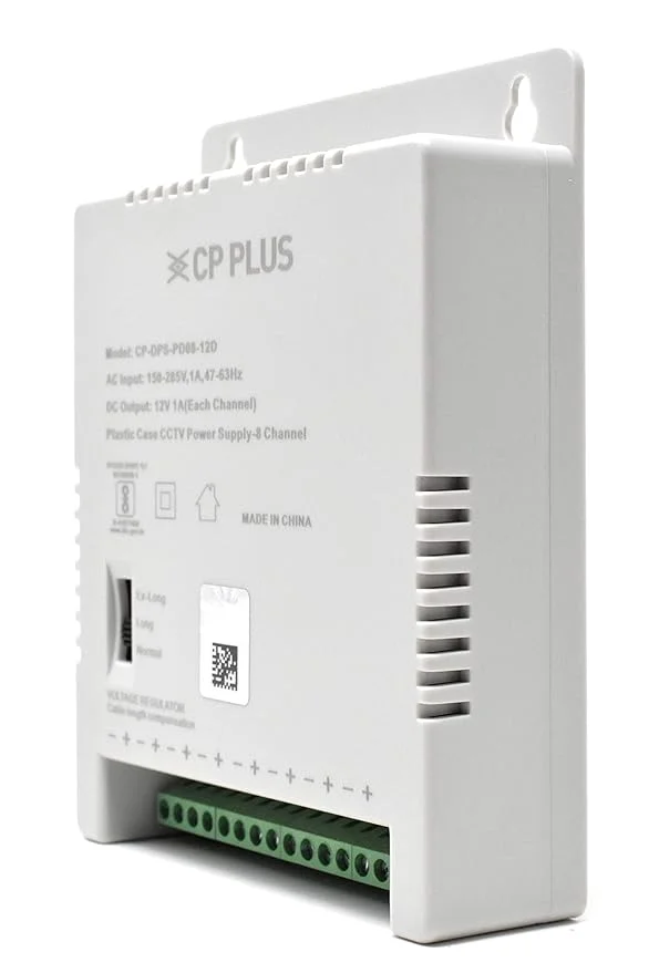 CP PLUS CP-DPS-PD08V3-12D 8 Channel Power Supply – 12V DC Output, CCTV Camera Power Distribution Box, Metal Enclosure, Overload & Short-Circuit Protection 3