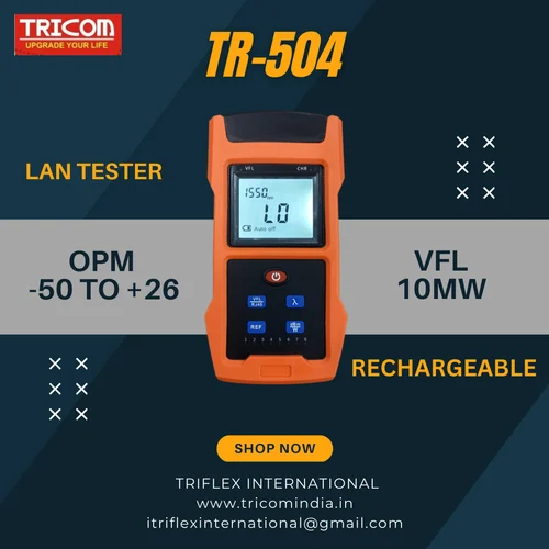 TRICOM Optical Power Meter with VFL TR 504