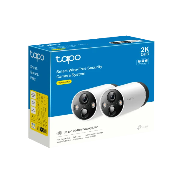 Smart WiFi Cameras Tp-Link TAPO C420S2 4Mp 4