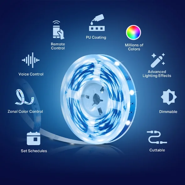 Smart Wi-Fi Light Strip, Multicolor Tapo L920-5 5