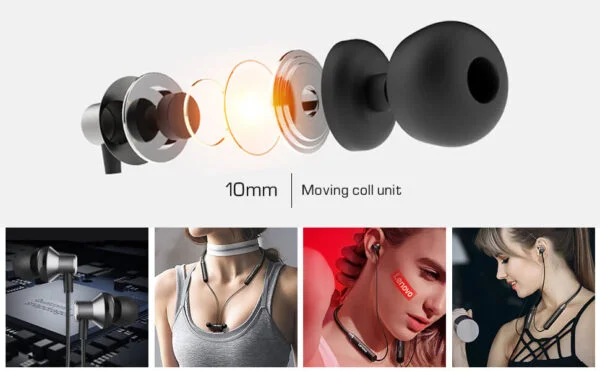 Lenovo HE05 Wireless Neckband with Mic 2