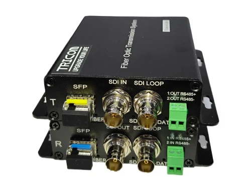 TRICOM 3G SDI to Fiber Converter with Data Port 2