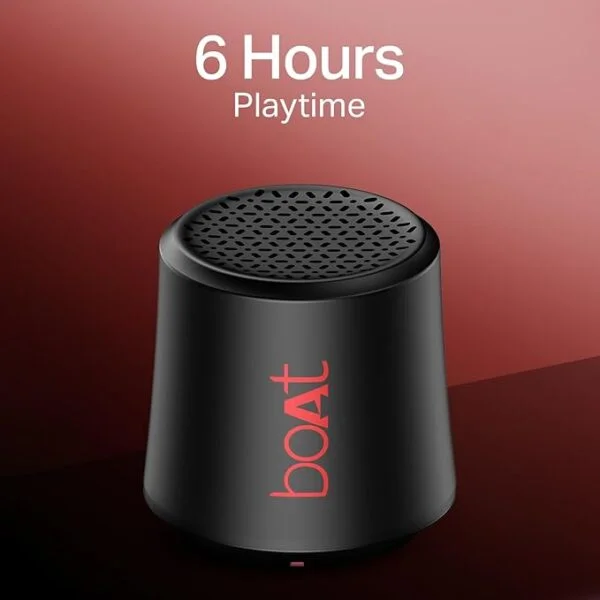 boAt Stone Uno Bluetooth Speaker – 3W Signature Sound, 6HRS Battery, TWS Mode, BT v5.4, Type-C Port 4