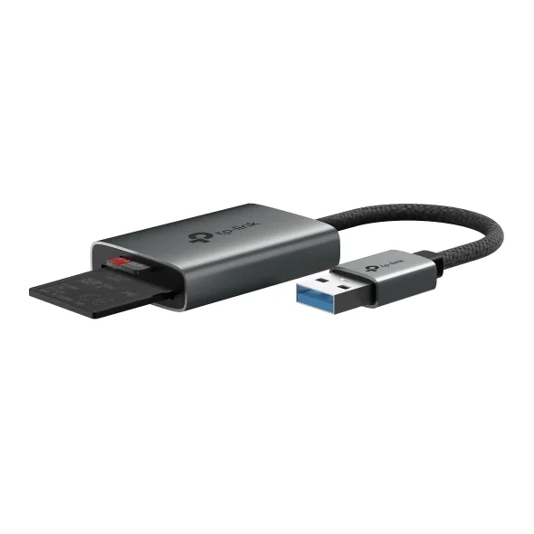 TP-Link UA430 USB 3.0 Type-A to SD & microSD Card Reader – High-Speed Memory Card Adapter for SDXC, SDHC, microSD, microSDXC 3