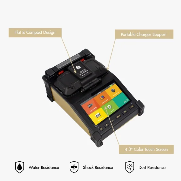 INNO A3 Fusion Splicer – Compact Handheld Clad Alignment Splicing Machine 5