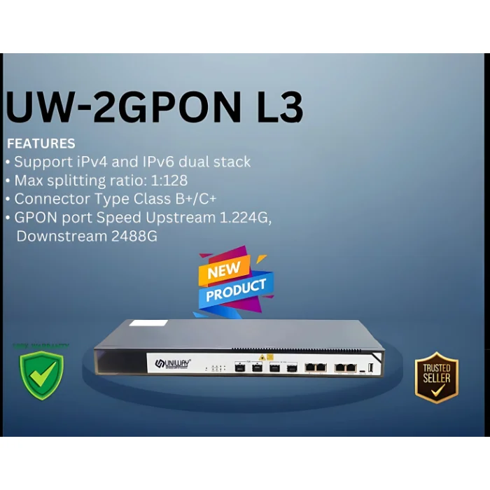UNIWAY 2-Port LAYER3 GPON OLT FULLY LOADED (UW-2GPON L3) 2