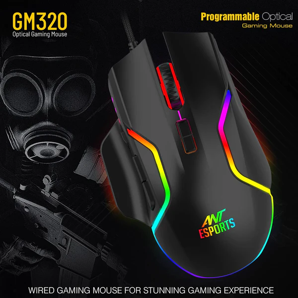 Gaming Mouse – Ant Esports GM320 RGB Wired, 12800 DPI 2
