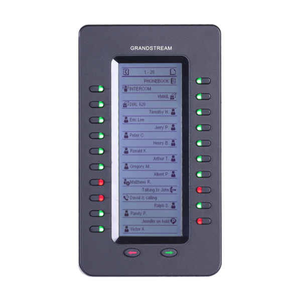Grandstream Landline GXP2200 EXT Expansion Module – 20 Keys, 128×384 LCD, Supports Up to 160 Extensions 3