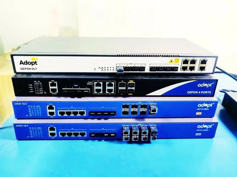 Adopt 4 Port Layer3 EPON OLT Fully Loaded (AD1E-0444)
