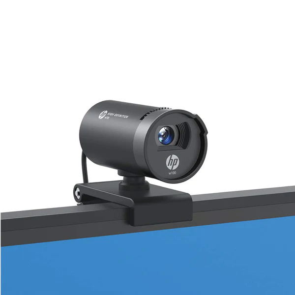 HP w100 Webcam – 480p/30FPS, Built-in Mic, Plug & Play USB, 60° Wide-Angle View 4