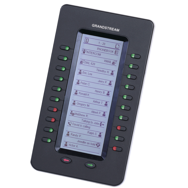 Grandstream Landline GXP2200 EXT Expansion Module – 20 Keys, 128×384 LCD, Supports Up to 160 Extensions 2