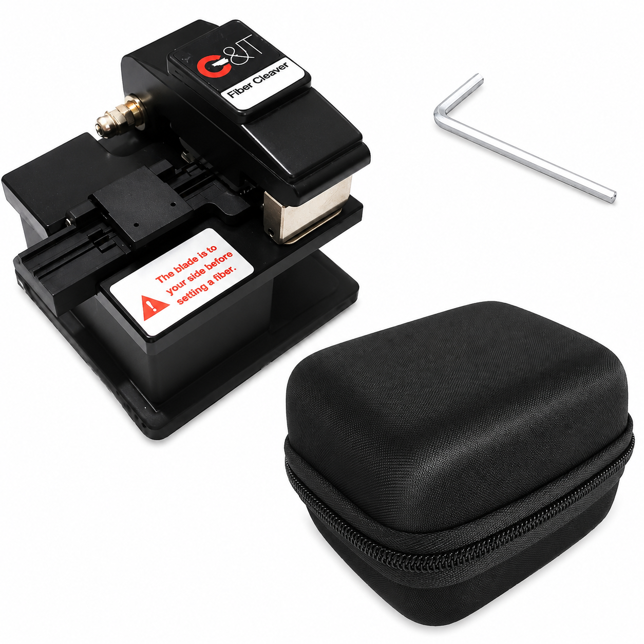 G&T Fiber Cleaver Cutter – High Precision Optical Fiber Cutting Tool with 12 Surface Blade | 90° Angle Cleaver for Single Core, Single Mode & Multimode Fiber 3