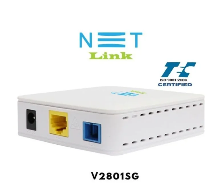 NETLINK V2801SG XPON ONT | 1GE Secure ONT | Dual Mode EPON/GPON | FTTH Modem Router