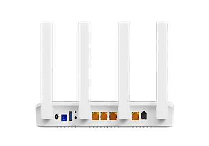 UBIQCOM XPON Dual-Band WiFi 6 ONT | 1XPON + 4GE + 1*POTS + USB3.0 | AX1500 Wireless Router for FTTH
