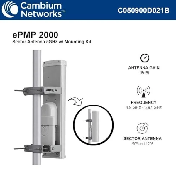 Cambium Networks ePMP 2000 5 GHz Access Point Lite with Intelligent Filtering and Sync 6