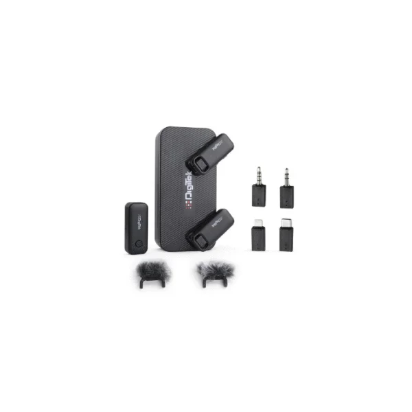Digitek DWM-106 Wireless Microphone System – 2-in-1 Mic Set with 80M Range