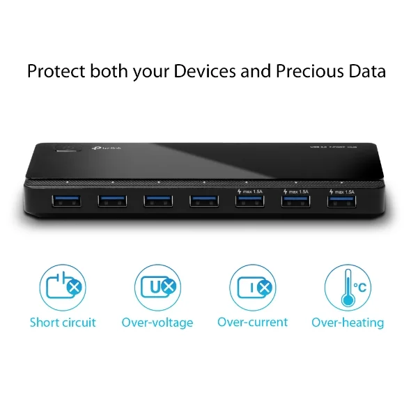TP-Link 7-Port Hub UH700 USB 3.0 7-Port Hub 4