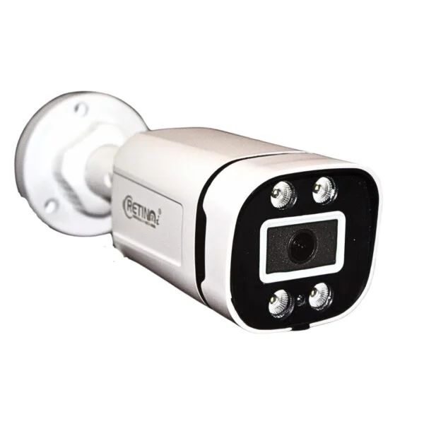 RETINAI HD Bullet 2.4MP CCTV Camera – High-Resolution Bullet Surveillance Camera with Color Vision, Mic, Night Vision, and Smart WiFi Support
