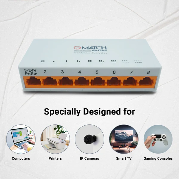 MATCH LB-Link BL-SF801P 8 Port Ethernet Switch 2