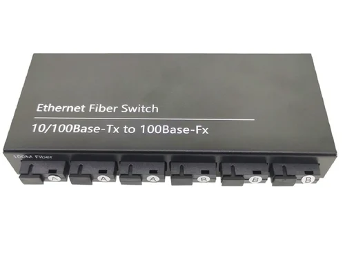 TRICOM 100mbps 6 Fiber & 2 Ethernet Media Converter SMSF 20KM 3