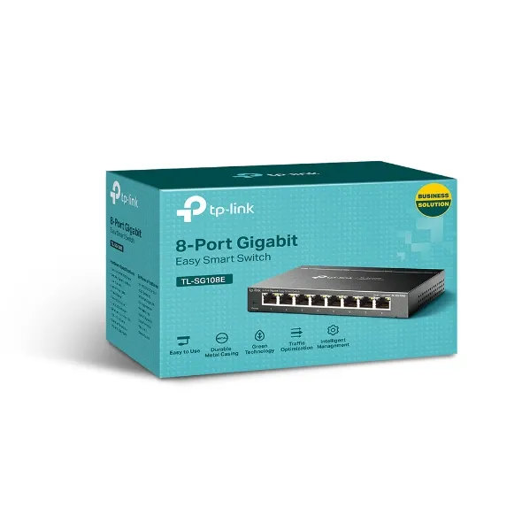 TP-Link TL-SG108E 8-Port Switch | Gigabit Easy Smart Network Switch with VLAN, QoS & Plug and Play Setup 5