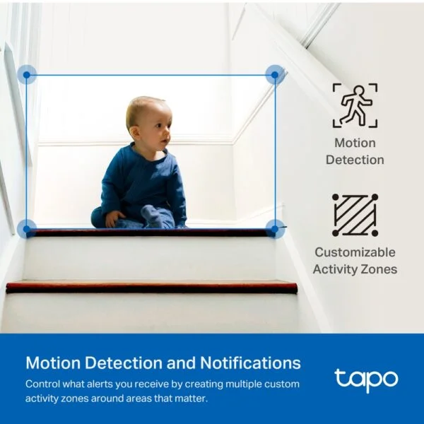 TP-Link Tapo C222 Pan/Tilt AI Wi-Fi Camera | 2K QHD Home Security 5
