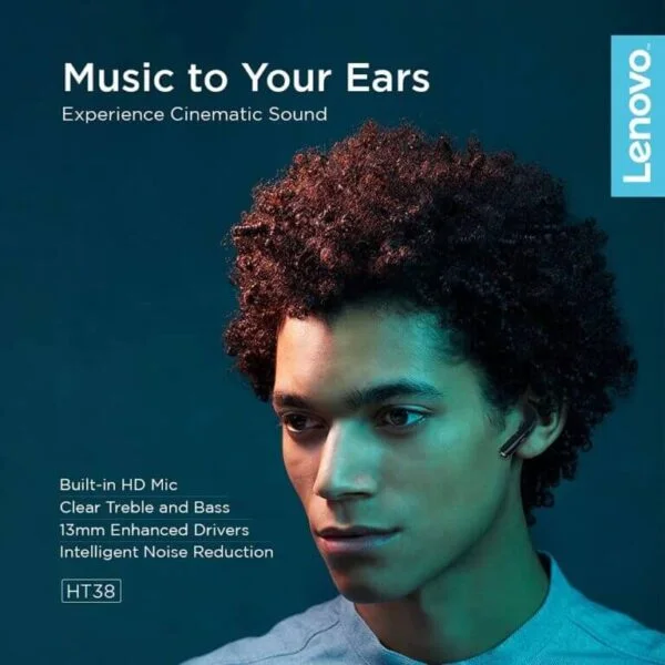 Lenovo HT38 True Wireless Earbuds TWS 3