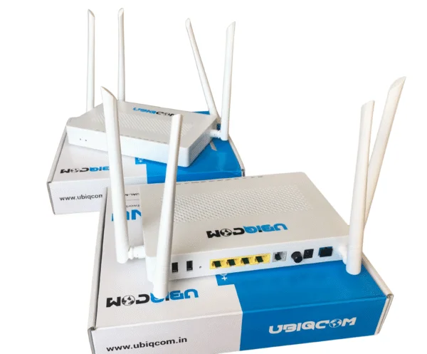 UBIQCOM UB5041 GVWD+ XPON Dual Band Router | 1GE + 3FE + 1 POTS + 2 USB | Dual-Mode FTTH ONT with Mediatek Chipset 2