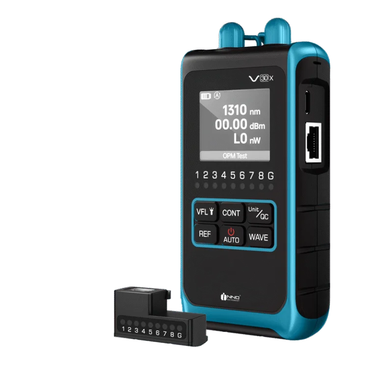 INNO V30X Optical 4-in-1 Power Meter | OPM, VFL, RJ45 Cable Tester & LED Flashlight | Fiber Optic Testing Tool